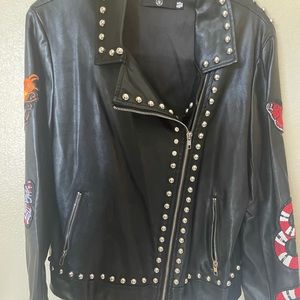 Vintage Studded Motorcycle Jacket
